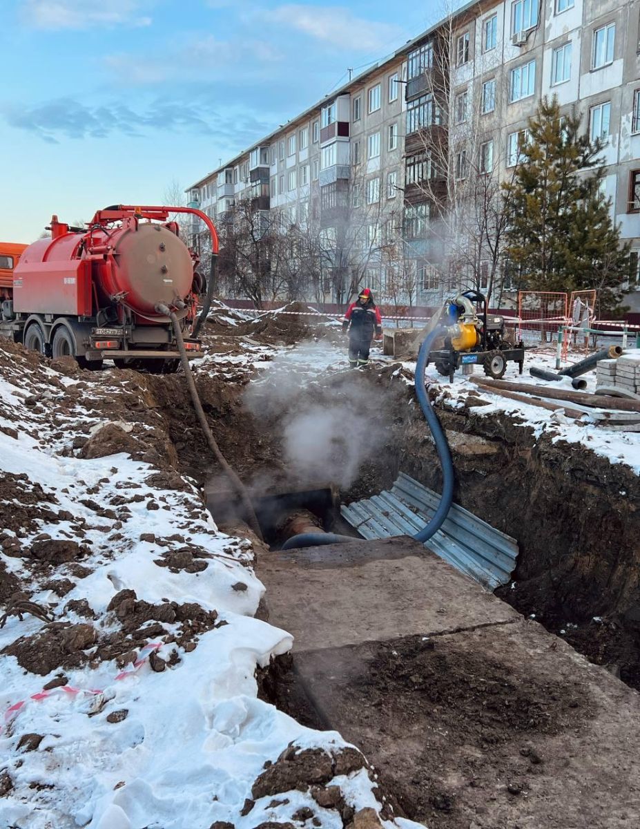 Часть Рубцовска на сутки останется без отопления из-за ремонта трубопровода